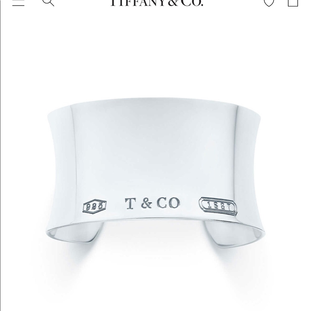 Sterling silver wide cuff bracelet Tiffany & co